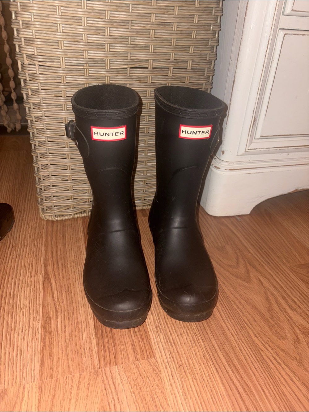 Hunter Matte Black Mid-Calf Rain Boots